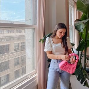 White Cropped Blouse